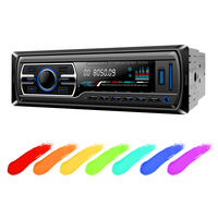 Reproductor de MP3 para coche 2025 inalámbrico BT 5,0 con puertos USB duales y Soporte de 64GB, pantalla LED y control remoto