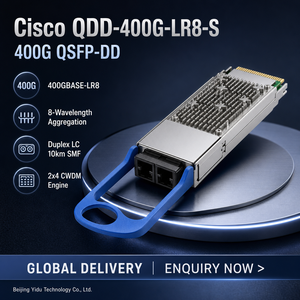 ซิสโก้ QDD 400G LR8 S 400G QSFP DD ดูเพล็กซ์ LC 10 กม. SMF ระยะไกล ซิงเกิลโหมด 8 คลื่น CWDM อินเตอร์แคมปัส แบ็คแบนค์ 1 ปี ออปติคอล - Product Image 1