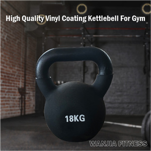 Kettlebell de Vinilo de Alta Gama y Buen Rendimiento con Logotipo Personalizado al por Mayor para Gimnasio y Entrenamiento en Casa - Product Image 3