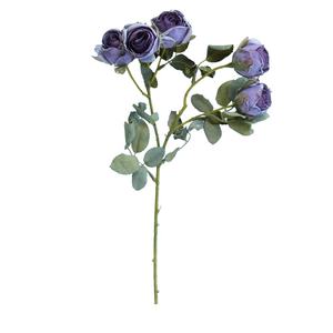 Hochwertige Hochzeits arrangement Real Touch Geröstete Kante Rose Single Branch Künstliche Blumen - Product Image 1