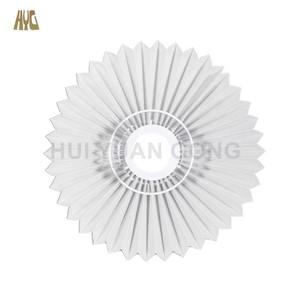 Modern Style White Pleated Fabric <strong>Lampshade</strong> Folded PVC Decorative Pendant Lamp for Indoor Use for Bedside Table - Product Image 3