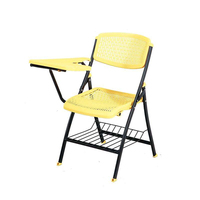Chaise de réunion moderne pour entreprise, mobilier de bureau, chaise de conférence pliable avec tablette d'écriture