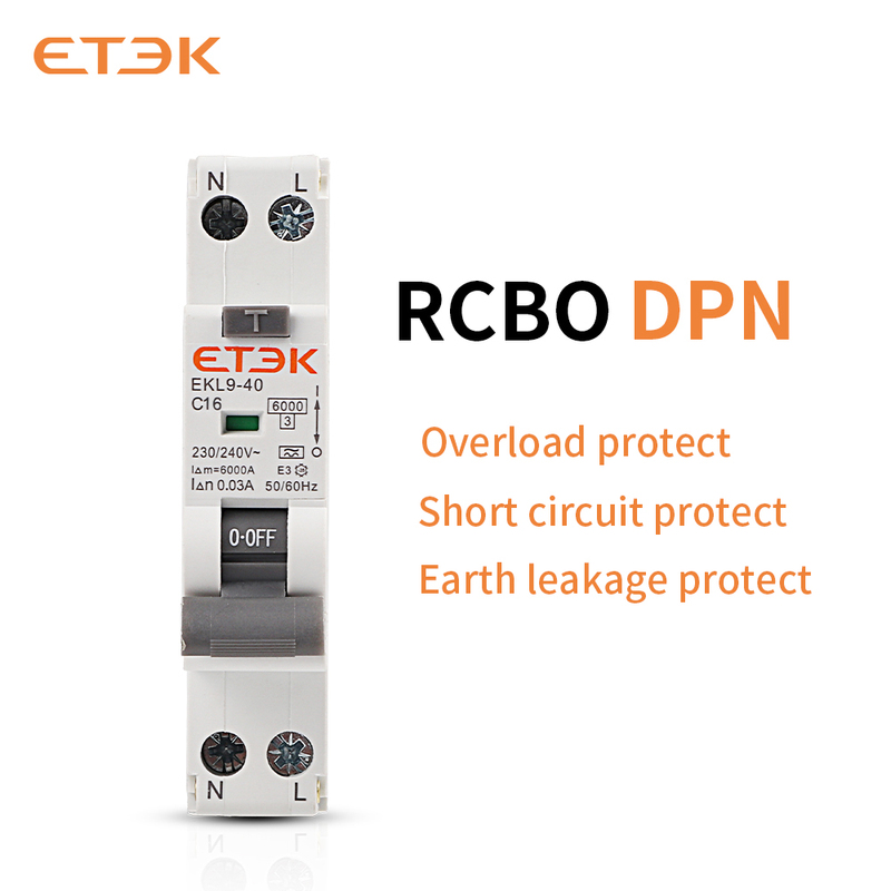 ETEK 18MM RCBO Type a Residual