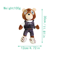 Jouets en peluche personnalisés en gros, animaux en peluche courts avec personnages de dessins animés, rembourrés en coton PP, unisexe, 31cm-50cm, à partir de 14 ans