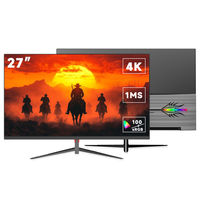 OEM Hot Selling 27 Inch Flat 4k IPS Gaming Monitor 75Hz Frameless with 1ms Response Time and 100% SRGB for PC Gaming