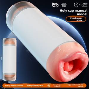 Электрическая игрушка-мастурбатор для взрослых с телескопическим подогревом - Product Image 6