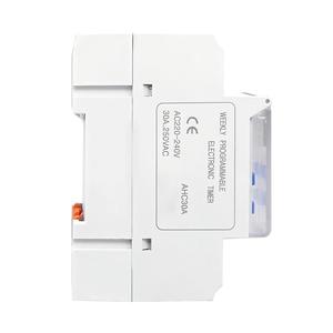 Minuteur électronique programmable <span class=keywords><strong>hebdomadaire</strong></span> CNFLY AHC30A avec couvercle transparent, fonction de retard de 24 heures, alimenté par piles - Product Image 4