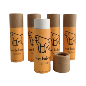 Tubes en papier kraft enduit de <span class=keywords><strong>film</strong></span> PET avec logo personnalisé, estampage à chaud, impression UV, Dia20H75mm, recyclables, emballage cosmétique pour rouge à lèvres - Product Image 1