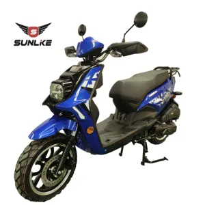 Double hydraulic CKD gas scooters 150cc mopeds single cylinder petrol motorcycles with pedals india
