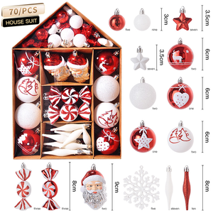 2023 REE 70 Plastic lastic xed ixed ululk OME Home edding arty ececor IG iant ararge rihristmas REE todos los Ornaments IFT Bojes et - Product Image 5