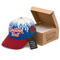Casquette de baseball personnalisée à 6 panneaux, logo brodé, coton vintage, visière incurvée réglable, vente en gros OEM