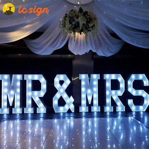 Grandi <span class=keywords><strong>Lettere</strong></span> Autoportanti per Matrimoni, Insegne 3D Luminose in Metallo LED, <span class=keywords><strong>Lettere</strong></span> Giganti 'Love' - Product Image 3