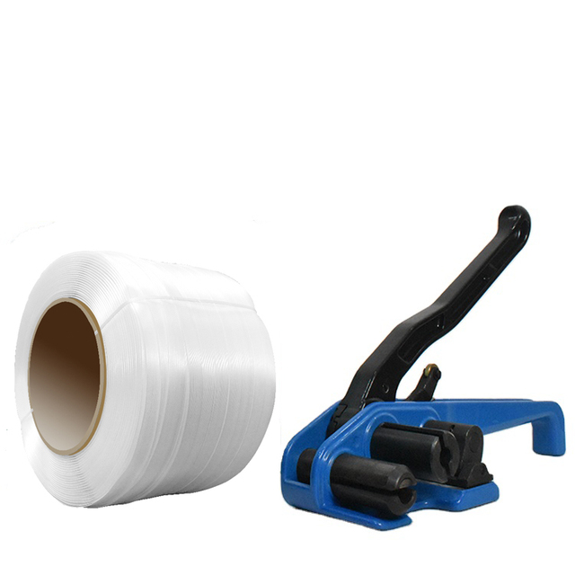 Dreammao Packing Strap Belt Cord  Composite Strap Packing Plastic Package Strapping Machine Packing Recycled Pet Strap 2 Rolls