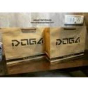 DOG4 Kraft Paper <b>Bags</b> Flat Handles Offset Printing Recyclable Standard <b>Bag</b> Business Shopping Classic Style Patch Handle - Product Image 2