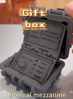 Boîte cadeau de marque chinoise AB modèle LP887 avec service d'impression personnalisée et d'impression 3D pour solutions d'emballage usiné