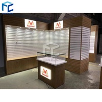 Meubles en bois MDF de magasin de téléphone portable de vitrine d'ordinateur de support de présentoir de téléphone portable de conception de mode à vendre