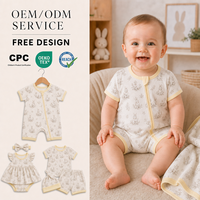 Combinaison pour bébé de Noël et de Pâques en viscose de bambou, design festif, ensemble pour enfants, personnalisable