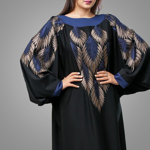 <span class=keywords><strong>Barka</strong></span> Design robe musulmane ample de haute qualité brodée moyen-orient vêtements islamiques arabes robe turque marocaine - Product Image 3