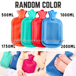 Borsa dell'acqua calda in gomma per terapia del freddo con impacco caldo per alleviare i piedi con copertura morbida per la vita borsa per l'acqua calda - Product Image 5