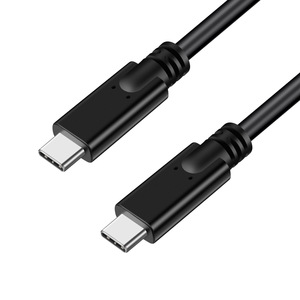 Cable de Datos Tipo C, Conector Dual Macho CtoC, 1m, Negro, para Teléfono Móvil, Carga Rápida USB 3.1 PD 100W 5A 10Gbps - Product Image 1