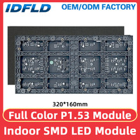 Módulo de Pantalla LED para Interiores a Todo Color SMD P1.53, Señalización Digital LED, Video Wall LED, Pantalla de Píxeles de Animación HD TV, Panel LED HUB75