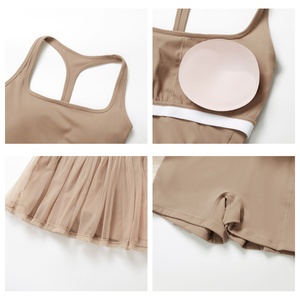 Umwelt freundliches recyceltes Tennis kleid Benutzer definiertes Logo Sportswear Schnellt rockn endes Golf-Fitness kleid für Frauen - Product Image 4