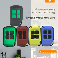 YET2129 Code fixe 433.92Mhz et 18 marques de Code de saut Télécommande universelle D4 Type 4 boutons pour contrôle de porte