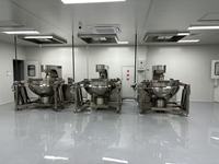 Marmite de cuisson industrielle en acier inoxydable, bouilloire électrique avec contrôle entièrement automatique, chauffage gaz/électrique, grande capacité