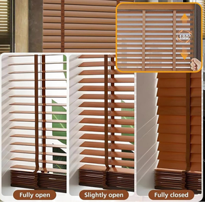 Persianas de Madera de Paulownia Directas de Fábrica, Persianas Venecianas de Madera de Tilo de Venta Caliente, Acabado Liso, Protección UV de Lujo, Sombreado - Product Image 6