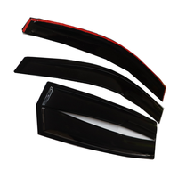Accessoires de voiture Pare-pluie pare-brise déflecteur de vent porte voiture pare-soleil chromé pour Jeep Liberty (KJ) 2002-2005