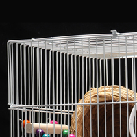 Cage à oiseaux en métal personnalisable de luxe, Cage d'élevage de perroquets et de canars, Cage à oiseaux Portable pour l'intérieur et l'extérieur