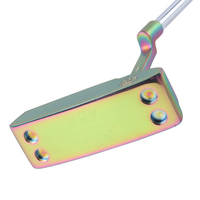 Putter de golf personnalisé en acier inoxydable, usiné CNC, unisexe, pour droitier, haute qualité, avec poignée en caoutchouc