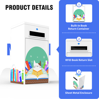 Contenedor Inteligente con RFID para Devolución de Libros en Bibliotecas, Soluciones Inteligentes para Bibliotecas, Sistema de Kiosco Automatizado para Devoluciones en Escuelas y Lugares Públicos