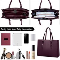 Nouveauté Sac à dos pour ordinateur portable en cuir pour femme, élégant sac à dos en PU, sac à dos multifonctionnel pour ordinateur portable, voyage d'affaires