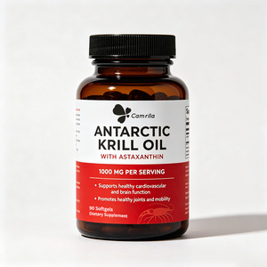 Huile de Krill de l'Antarctique à Marque Blanche OEM avec Astaxanthine 1000 mg par Portion, 90 Gélules Molles, Complément Alimentaire - Product Image 1