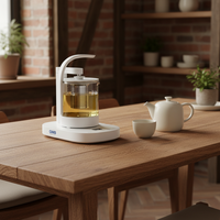 Distributeur d'eau chaude et froide instantanée électrique GWB GC04 1000W avec plaque chauffante en verre et acier inoxydable de qualité alimentaire pour la maison, la voiture et l'hôtel