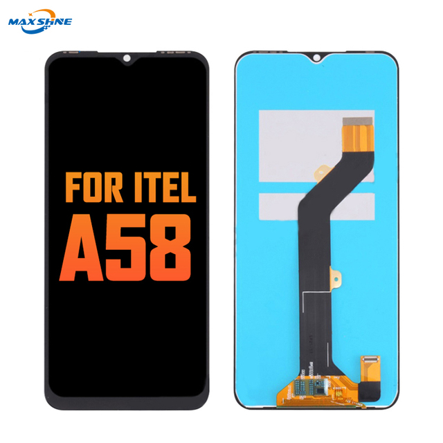Ultra-thin Mobile Phone LCD Displays for Infinix Tecno Itel A58 Touch Screen Assembly Replacement