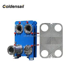 Fornecedor de aço inoxidável industrial ss304 316 trocador de calor de placas 65kw