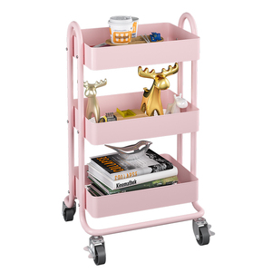 Fábrica al por mayor de 3-nivel simple blanco carrito de casa rodante de carro - Product Image 3