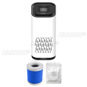 Purificador de aire pequeño, portátil, desodorizante, para escritorio, oficina, bajo nivel de ruido, generador de iones negativos HEPA, purificación de formaldehído - Product Image 5
