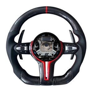 Volante Deportivo Personalizado de Fibra de Carbono y Cuero para Serie 1 F30/F31/F32/F20/E90/E92/E60/E71/E70/M3/M4/M5/M6 con Luces LED - Product Image 6