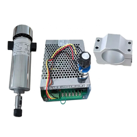 Moteur de broche de refroidissement par air 800W 20000RPM 110V Alimentation Régulateur de vitesse Broche de gravure CNC