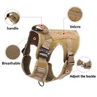 Harnais pour chien robuste TANXIANZHE en nylon 1000D, réglable, anti-traction, gilet tactique avec poignée, imperméable, OEM, pour grands chiens, entraînement