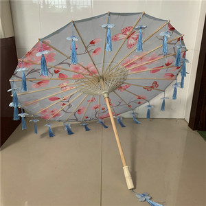 Sombrilla <span class=keywords><strong>de</strong></span> Papel Encerado <span class=keywords><strong>de</strong></span> Bambú con Flecos Florales, Diseño Retro <span class=keywords><strong>de</strong></span> 10 Varillas, para Regalo <span class=keywords><strong>de</strong></span> Boda, Artesanal, <span class=keywords><strong>de</strong></span> Proveedor Chino - Product Image 5