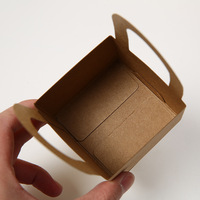 Vente en gros de mini-pots carrés recyclables pour plantes, boîte personnalisée imprimée, boîte en papier kraft écologique pour plantes succulentes, pour pépinières et fleuristes