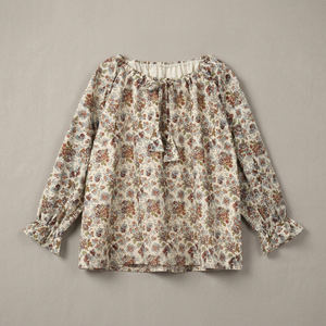 เสื้อผ้าฝ้ายออร์แกนิค Lena Lace สวยงาม ระบายอากาศได้ดี นุ่มพิเศษ ดีไซน์ระบายที่คอและข้อมือ สำหรับเด็กผู้หญิง ราคาสมเหตุสมผล แขนยาว - Product Image 3