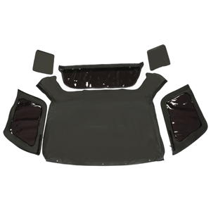 Capote souple avec 3 fenêtres fumées compatible avec Isuzu <span class=keywords><strong>Amigo</strong></span> Rodeo Cabriolet 1998 - 2002 - Product Image 2
