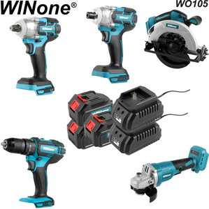 ชุดเครื่องมือไร้สาย Winone 5 in 1 แบบไร้แปรงถ่าน 8 ชิ้น 21 โวลต์ ลิเธียมไอออน - Product Image 1