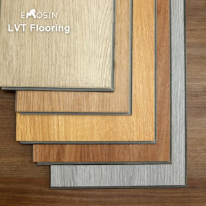 Grado comercial Grano de madera LVT Pegamento Abajo Impermeable Suave Seco Volver Piso de tablón de vinilo de lujo - Product Image 3