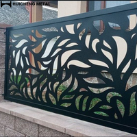 Clôture de jardin décorative en aluminium découpé au laser, revêtement poudré, écologique, antirouille, sur mesure, design australien, pour la sécurité et l'intimité.